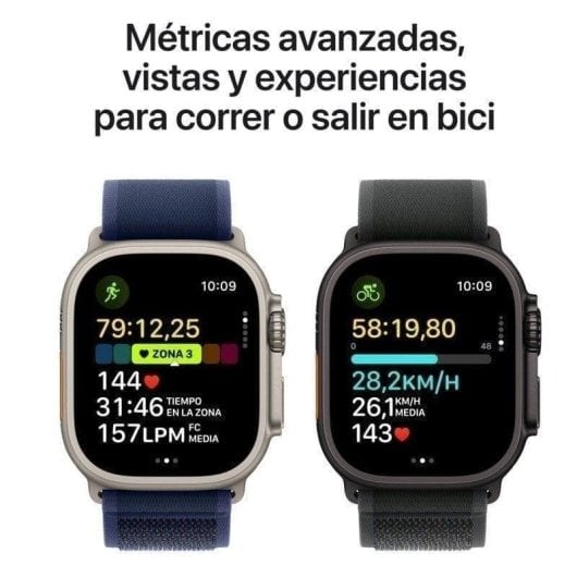 Apple Watch Ultra 2 GPS + Cellular 49mm Retina OLED Preto L Resistente Água 100m IP6X SpO2 ECG