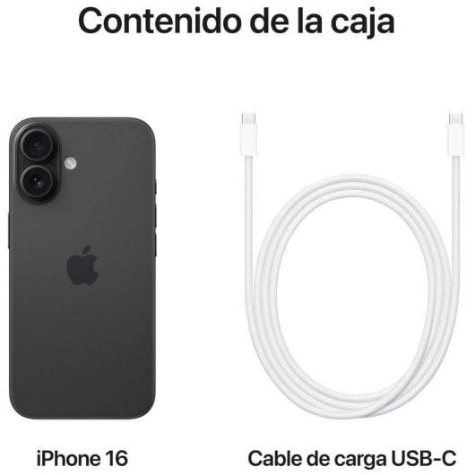 Apple iPhone 16 128GB 6.1" OLED 5G Dual SIM Câmara 48MP iOS 18 Preto