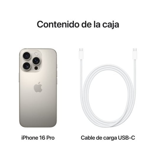 Apple iPhone 16 Pro 1TB 6.3" OLED 5G Dual SIM Câmara Tripla IP68 iOS 18 Titânio