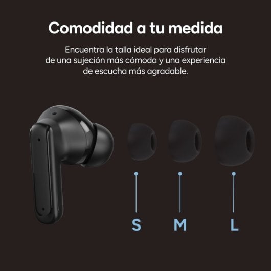 Auriculares Ksix Vision inalámbricos Bluetooth con Cancelación de Ruido ANC, pantalla táctil y rastreo, blancos