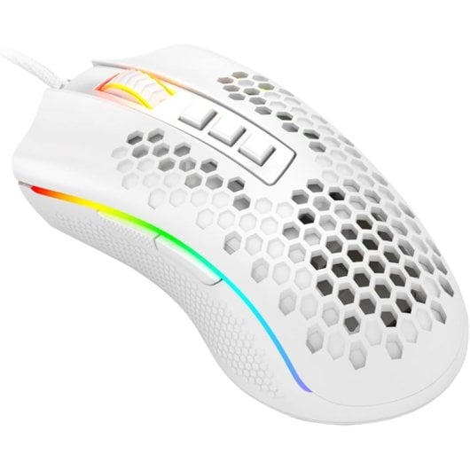 Redragon - Mouse da gioco Storm RGB bianco