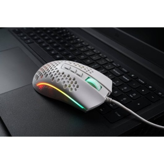Redragon - Mouse da gioco Storm RGB bianco