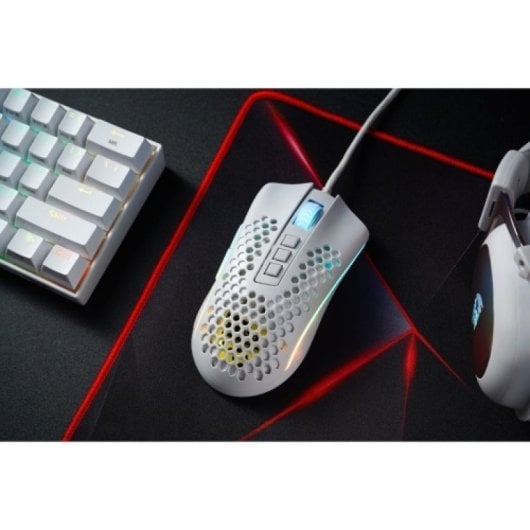 Redragon - Mouse da gioco Storm RGB bianco