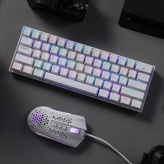 Redragon - Mouse da gioco Storm RGB bianco