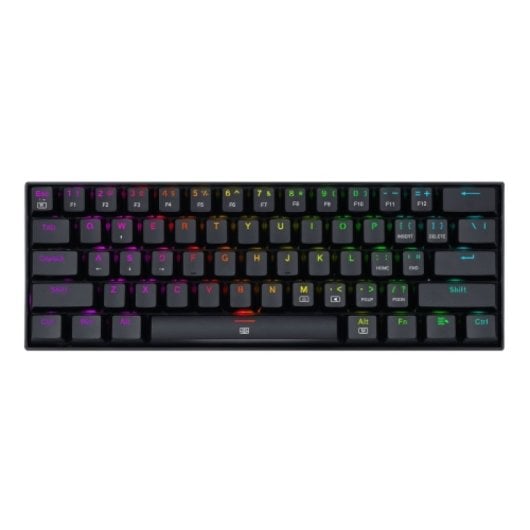Redragon - Tastiera da gioco meccanica Dragonborn Red Switch RGB Nera - Layout Usa