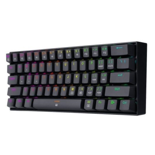 Redragon - Tastiera da gioco meccanica Dragonborn Red Switch RGB Nera - Layout Usa