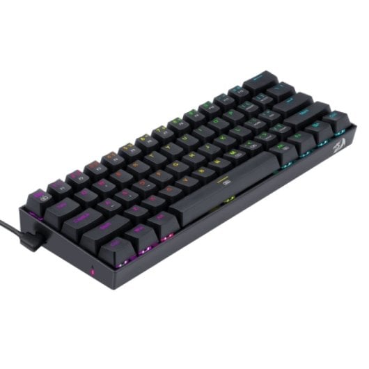 Redragon - Tastiera da gioco meccanica Dragonborn Red Switch RGB Nera - Layout Usa