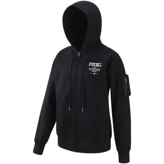 ASUS ROG Pixel Game Chaqueta con Capucha Negra Hombre L