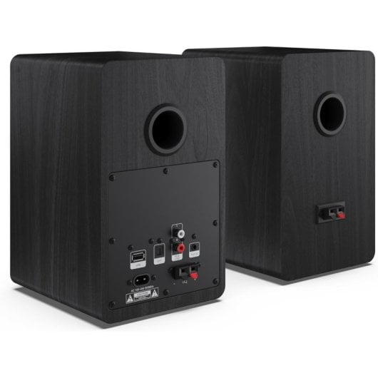 Sharp CP-SS30(BK) 2-Wege-Aktivlautsprecher 60W RMS, Holzgehäuse, Bluetooth, optisch, USB, RCA, AUX