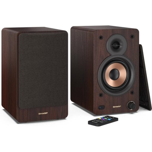 Sharp CP-SS30 Altifalantes Ativos de Estante 60W Castanhos