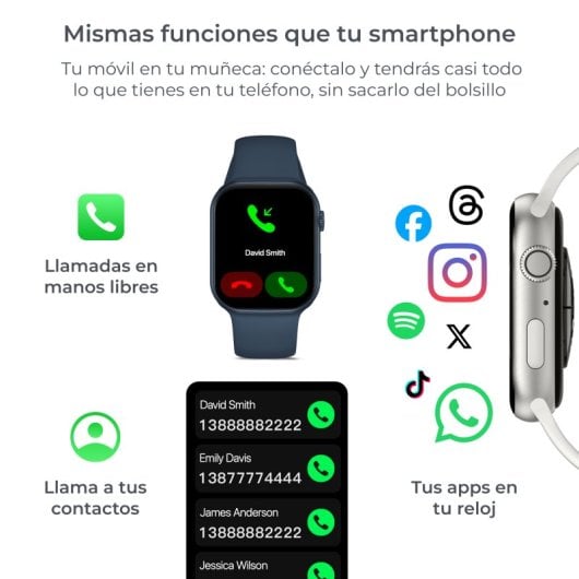 Ksix Urban 5 Smartwatch Pantalla Amoled 1.96" Rojo
