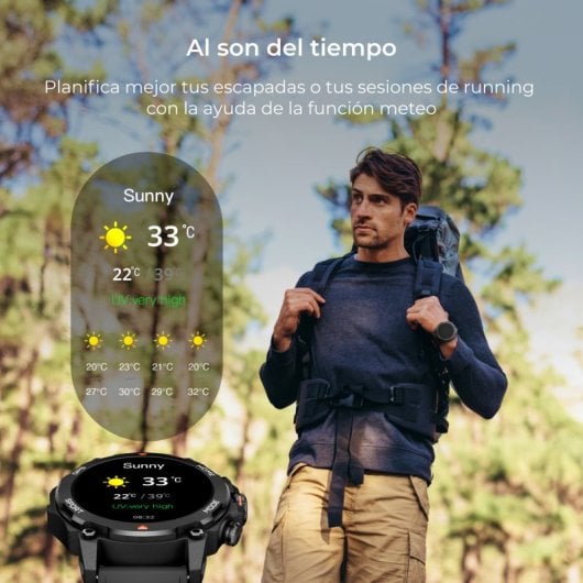 Ksix Smartwatch Explorer GPS Pantalla AMOLED 1,43 5ATM negro