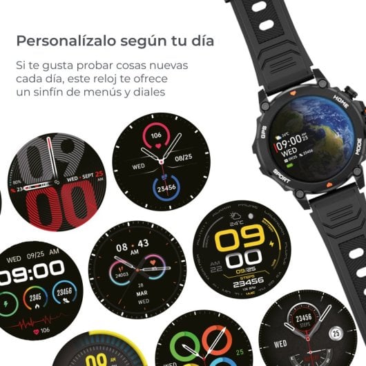 Ksix Smartwatch Explorer GPS Pantalla AMOLED 1,43 5ATM negro