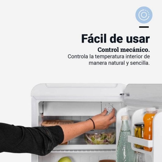 Universal Blue COMO 6032W Minibar Vintage 48L F Blanco