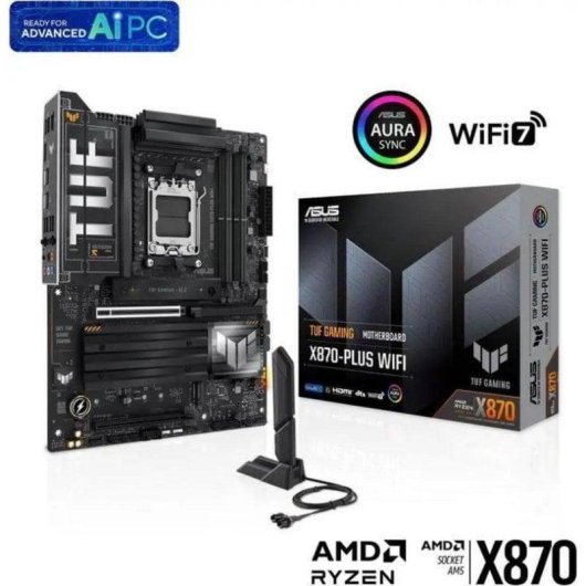 Motherboard ASUS TUF GAMING X870-PLUS WIFI AMD X870 AM5 DDR5 ATX WiFi 7 USB4