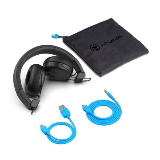 Jlab Studio ANC Auscultadores Sem Fios Bluetooth com Cancelamento de Ruído Ativo Pretos