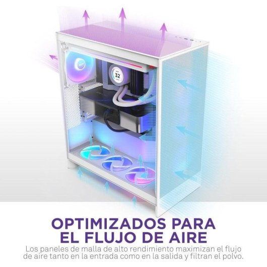 NZXT H7 Flow (2024) Mid-Tower-Gehäuse – komplett weiß