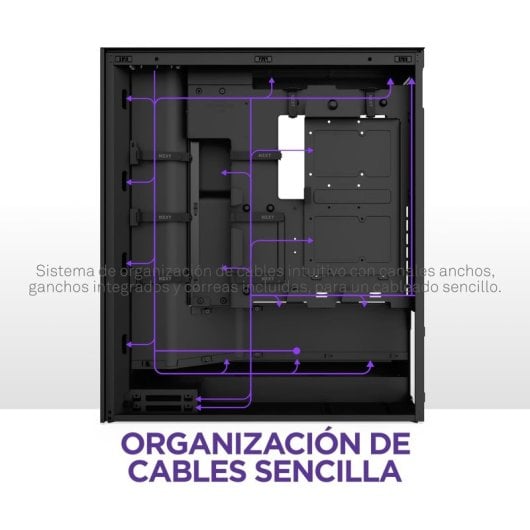 NZXT H7 Flow RGB 2024 Cristal Templado USB 3.2 Negra