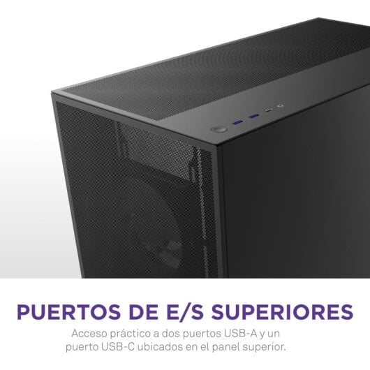 NZXT H7 Flow RGB 2024 Cristal Templado USB 3.2 Negra