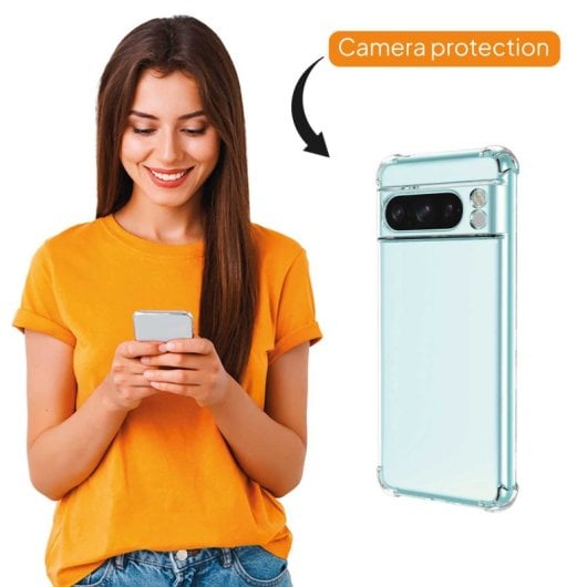 Custodia protettiva Ociodual con angoli rinforzati in TPU per Google Pixel 7a Trasparente