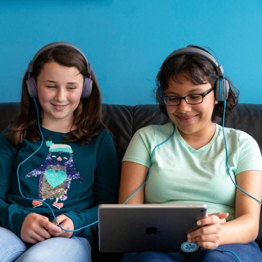 Écouteurs sans fil pliables pour enfants Jlab Jbuddies Studio - Gris sarcelle