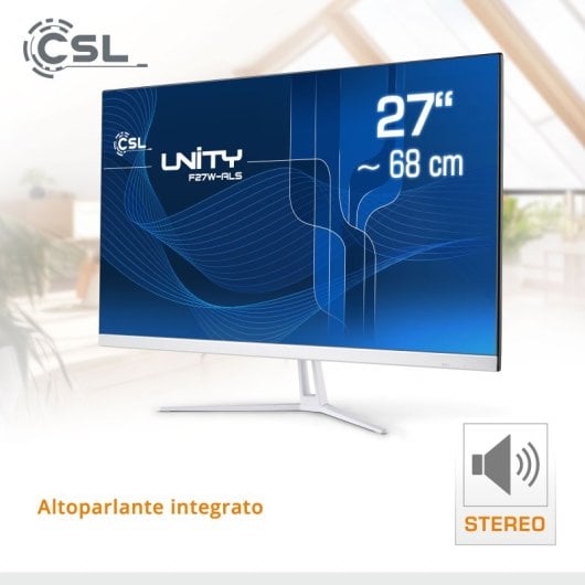 CSL PC All-in-One Unity F27W-ALS Intel N200/8GB/256GB SSD/27" Tastiera italiana