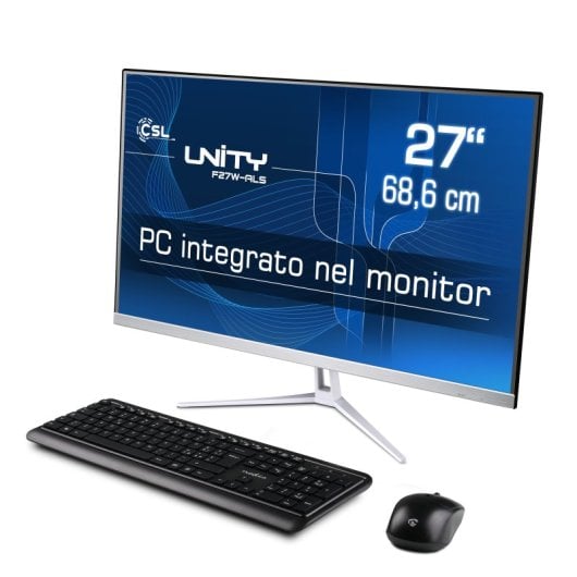 CSL All-in-One PC Unity F27W-ALS Intel N200/16GB/256GB SSD/27" Tastiera italiana
