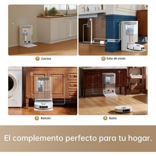 Dreame Kit de Conexão de Água de Enchimento e Esvaziamento Automático para L10s Pro Ultra