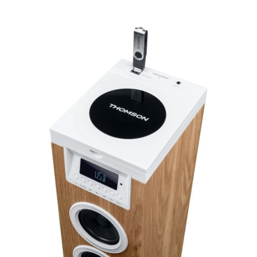 Tour de son Bluetooth Thomson DS121CD avec lecteur CD 60 W Bois