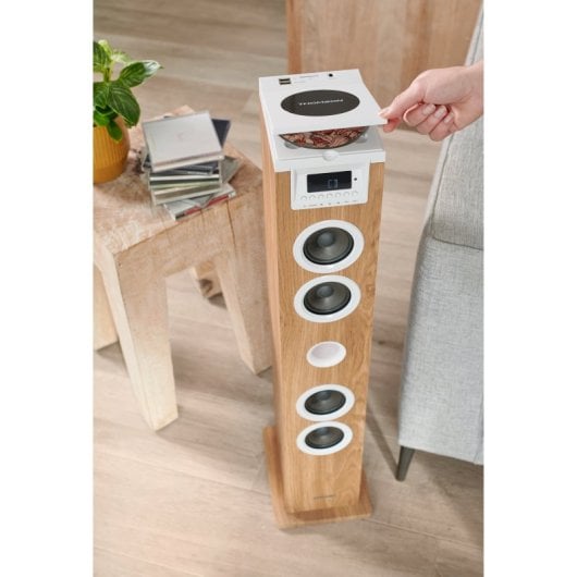 Tour de son Bluetooth Thomson DS121CD avec lecteur CD 60 W Bois