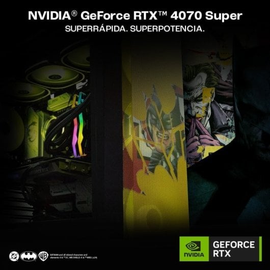 PcCom Imperial AMD Ryzen 7 7800X3D / 32 GB / 2TB SSD / RTX 4070 SUPER + Windows 11 Home - Batman Edition II