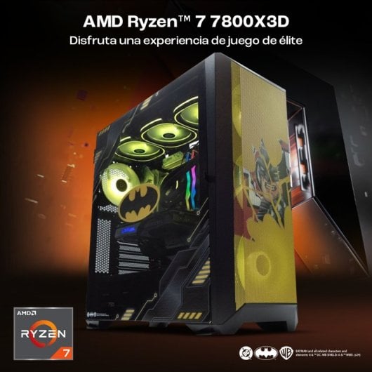 PcCom Imperial AMD Ryzen 7 7800X3D / 32 GB / 2TB SSD / RTX 4070 SUPER + Windows 11 Home - Batman Edition II