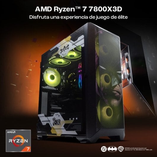 PcCom Imperial AMD Ryzen 7 7800X3D / 32 GB / 2TB SSD / RTX 4070 SUPER - Batman Edition