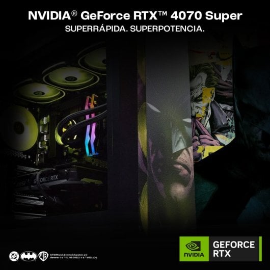 PcCom Imperial AMD Ryzen 7 7800X3D / 32 GB / 2TB SSD / RTX 4070 SUPER - Batman Edition