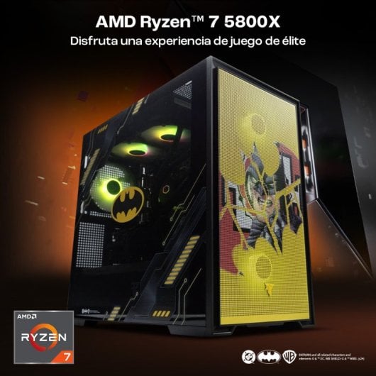PcCom Ready AMD Ryzen 7 5800X / 32GB / 1TB SSD / RTX 4060 Ti - Batman Edition II- Windows 11 Home