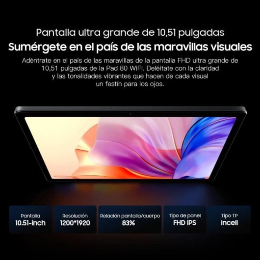 Oscal Pad 80 10.5" 6GB/256GB WiFi Cinzento