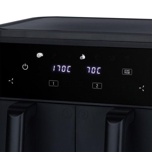 Friteuse sans Huile HKoenig FRY900 9L 2400W Double Panier Écran Tactile 8 Programmes