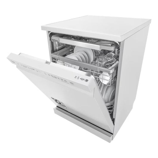 LG QuadWashTM DF243FW.ABWQEES Lavavajillas Capacidad 14 Cubiertos D Blanco
