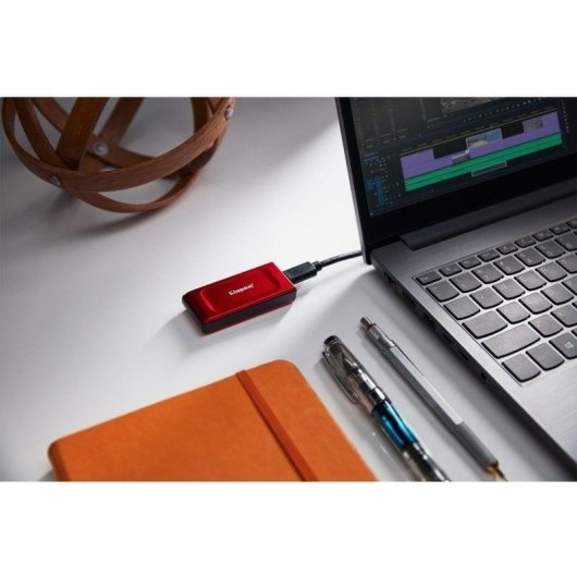 Disco Duro Kingston XS1000 2TB SSD Externo USB 3.2 Gen 2 Rojo 1050 MB/s