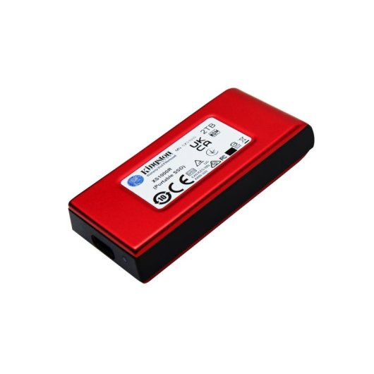 Disco Duro Kingston XS1000 2TB SSD Externo USB 3.2 Gen 2 Rojo 1050 MB/s