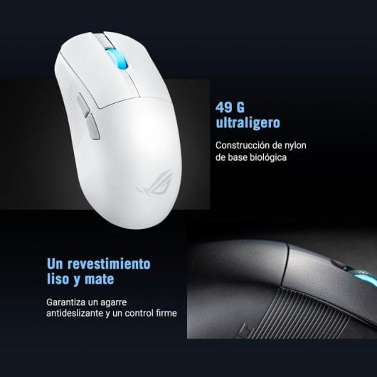 ASUS ROG Harpe Ace Mini Mouse da gioco Ambidestro RF Wireless + Bluetooth + USB Type-C Ottico 42000 DPI