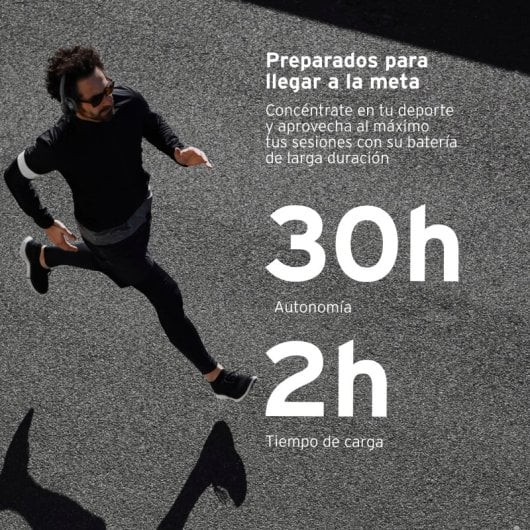 Head Auscultadores Sem Fios com ANC + ENC e Microfone Pretos