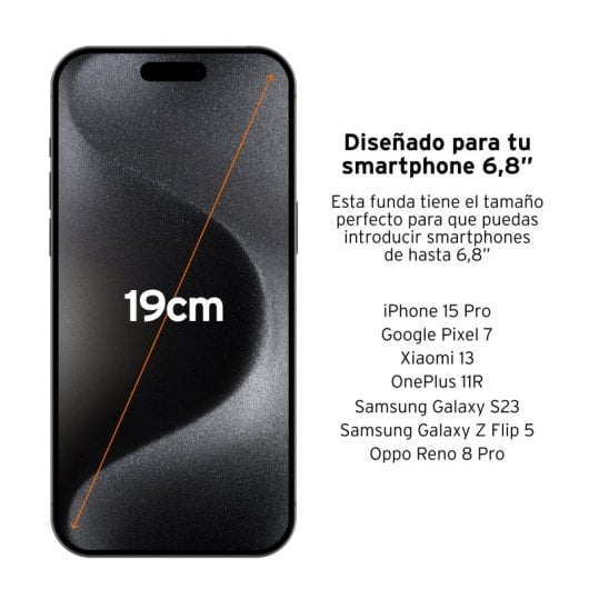 Head Funda Flotante Impermeable Universal, Bolsa Estanca Flotante IPX8 para Móvil Hasta 6.8" Negro