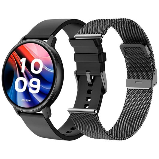 SPC Smartee Duo Classic Reloj Smartwatch Negro + Correa Extra