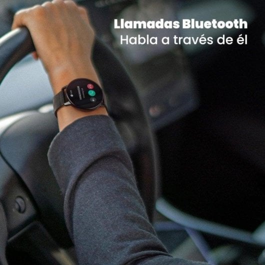 SPC Smartee Duo Classic Bluetooth 44mm AMOLED Preto Tamanho Único IP68 SpO2 Chamada Bluetooth