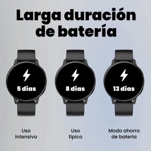 SPC Smartee Duo Classic Reloj Smartwatch Negro + Correa Extra