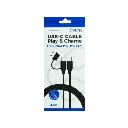 Câble de lecture et de chargement USB-C FR-TEC PS5 3 m