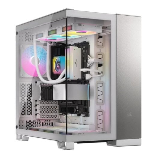 Corsair 6500X Mid-Tower ATX Dual Tempered Glass USB-C Weiß/Aluminium