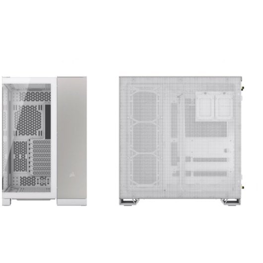 Corsair 6500X Mid-Tower ATX Dual Tempered Glass USB-C Weiß/Aluminium
