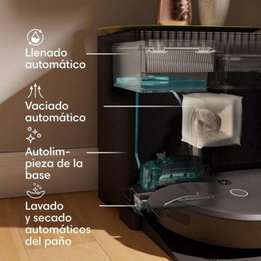 Aspirateurs Robots et Laveur iRobot Roomba Combo 10 Max avec station de vidage automatique et navigation caméra, 5.000 Pa